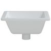 vidaXL Νιπτήρας Μπάνιου Ορθογώνιος Λευκός 39x30x18,5 εκ. Κεραμικός