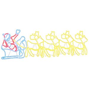 vidaXL LED Χριστουγεννιάτικη Διακόσμηση Πολύχρωμο 69 x 79 εκ PVC