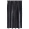 vidaXL Κουρτίνες 2 pcs Σκούρο γκρι 140 x 140 cm Βελούδο
