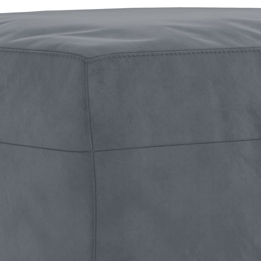 vidaXL Υποπόδιο Σκούρο Γκρι 60 x 50 x 41 εκ. Βελούδινο