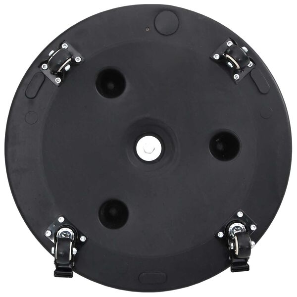 vidaXL Βάση Παράσολου με Ρόδες για Πόλους Ø38-48 mm 13 kg Στρογγυλή