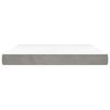 vidaXL Στρώμα με Pocket Springs Ανοιχτό Γκρι 160x220x20 εκ. Βελούδινο