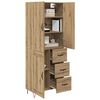 vidaXL Highboard 2 pcs Artisan Oak &Mu;&eta;&chi;&alpha;&nu;&iota;&kappa;ή &xi;&upsilon;&lambda;&epsilon;ί&alpha; &kappa;&alpha;&iota; &gamma;&upsilon;&alpha;&lambda;ί