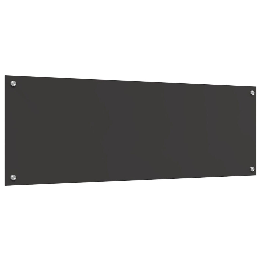 vidaXL Πλακάκι Κουζίνας Σκούρο Γκρι 120x40x0,6 εκ. Σκληρυμένο Γυαλί