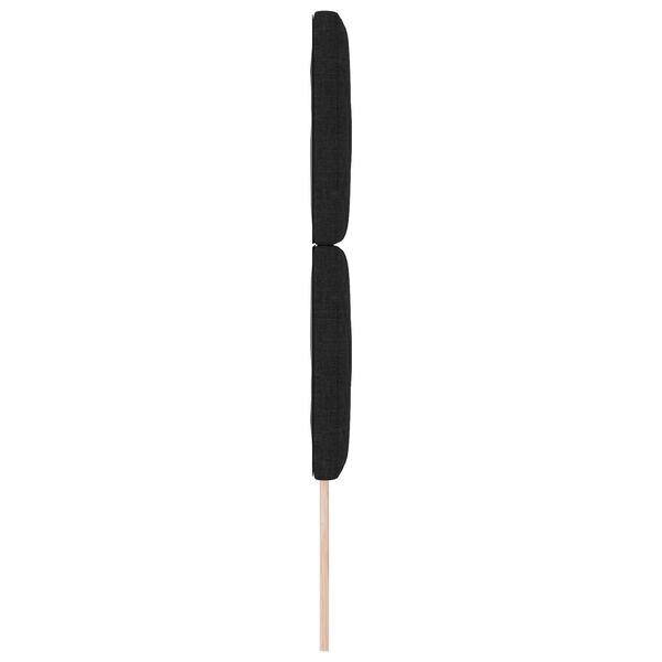 vidaXL Υφασμάτινο Κεφαλάρι Geometric με κεφαλάρι Μαύρο 80 cm ύφασμα