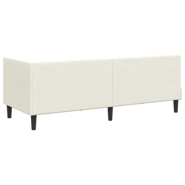 vidaXL Κρεβάτι Γωνίας με κεφαλάρι Κρεμ 80 x 200 cm Βελούδο