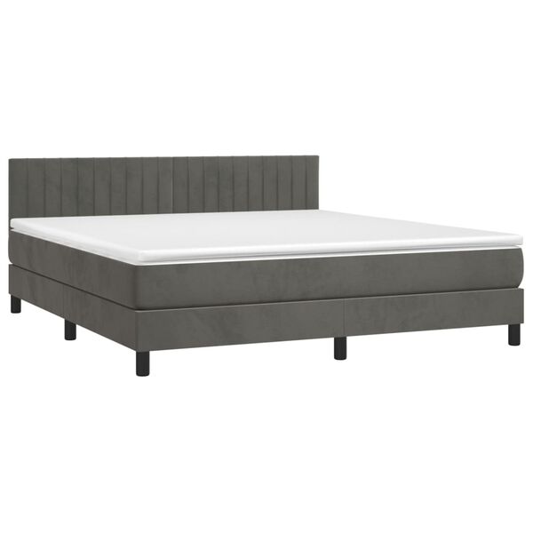 vidaXL &Kappa;&rho;&epsilon;&beta;ά&tau;&iota; Boxspring &mu;&epsilon; &Sigma;&tau;&rho;ώ&mu;&alpha; &Sigma;&kappa;&omicron;ύ&rho;&omicron; &Gamma;&kappa;&rho;&iota; 160x200 &epsilon;&kappa;. &Beta;&epsilon;&lambda;&omicron;ύ&delta;&iota;&nu;&omicron;