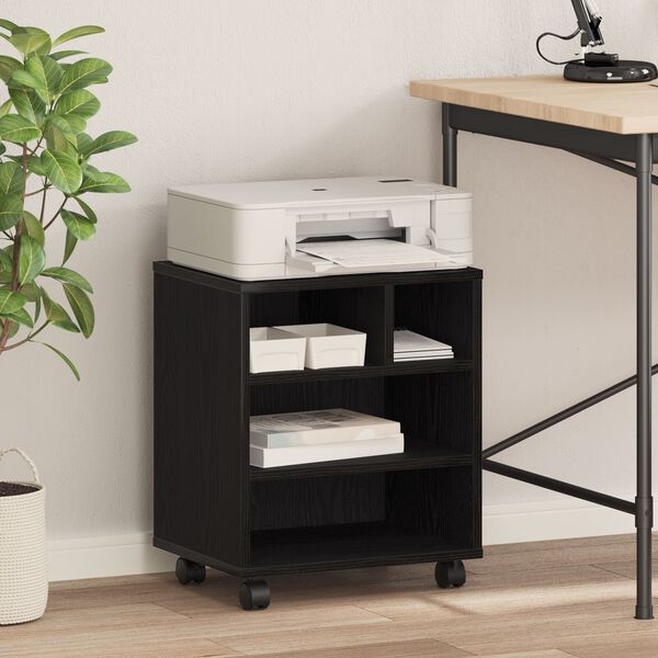 vidaXL Σταντ Εκτυπωτή με Ρόδες Artisan Oak 41x32x48 εκ.