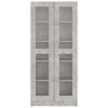 vidaXL Βιτρίνα Γκρι του Σκυροδέματος 82,5x30,5x185,5 εκ. Επεξ. Ξύλο