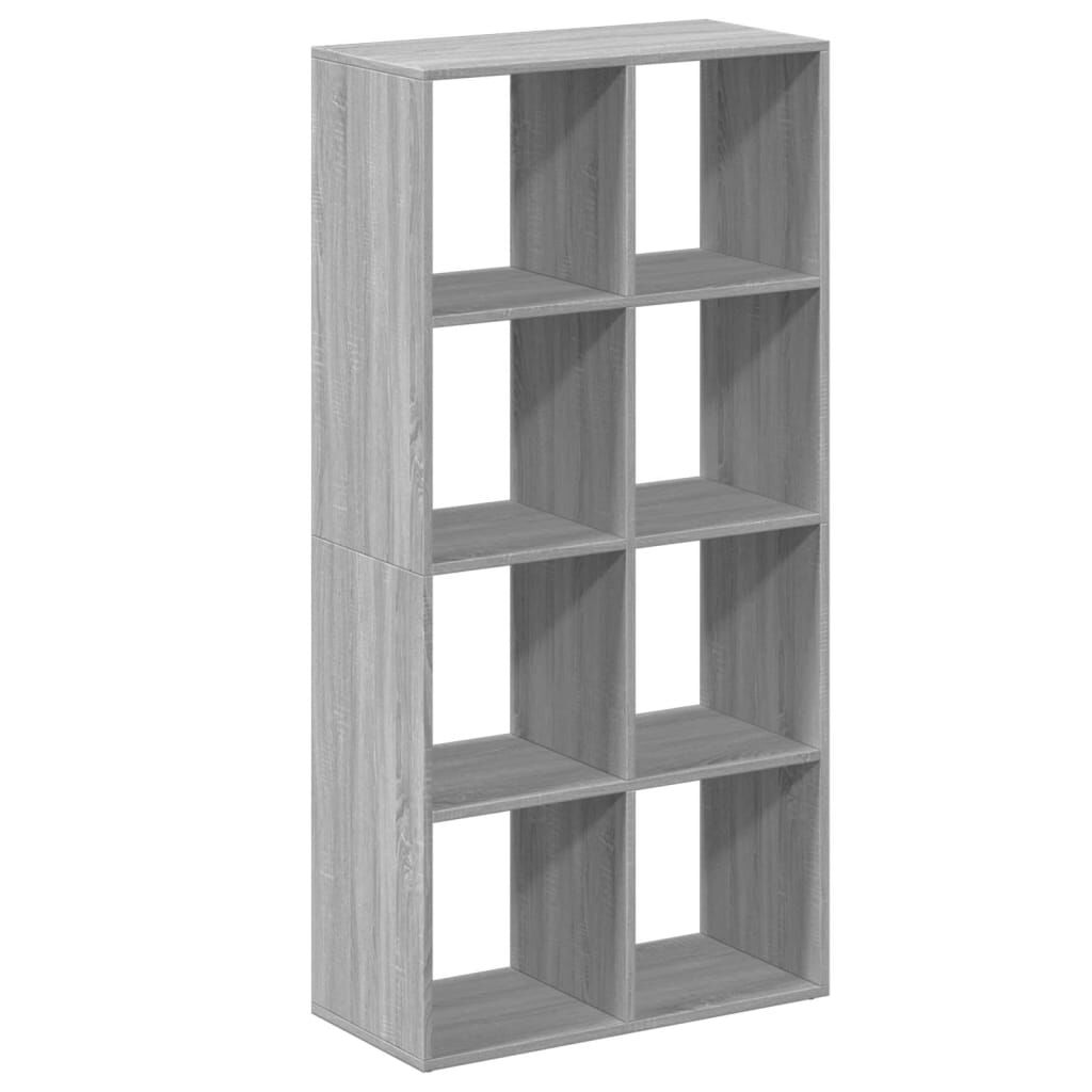 vidaXL Βιβλιοθήκη/Διαχωριστικό Χώρου Γκρι 69,5x29x137,5εκ. Επεξ. Ξύλο