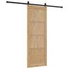vidaXL Συρόμενη Πόρτα ORKDAL Καφέ 73.5 x 198.5 εκ. Μασίφ ξύλο πεύκου