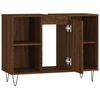 vidaXL Ντουλάπι Μπάνιου Καφέ Δρυς 80 x 33 x 60 εκ. Επεξεργασμένο Ξύλο