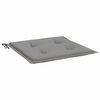 vidaXL Μαξιλάρια Καρέκλας Κήπου 2 τεμ. Γκρι 50x50x3 εκ. Υφασμάτινα