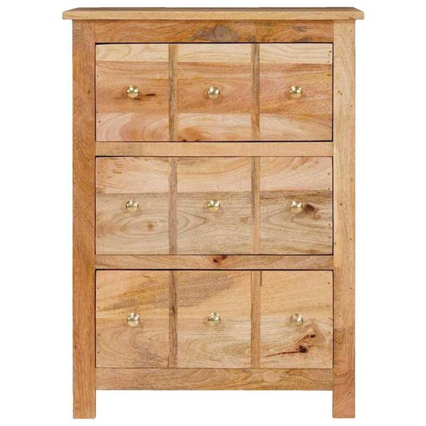 vidaXL Πλαϊνό γραφείο Καφέ 55 x 35 x 75 εκ Μασίφ ξύλο μάνγκο