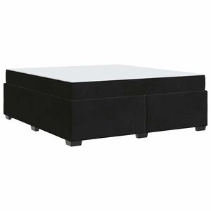vidaXL Σκελετός Κρεβατιού με στρώμα Μαύρο 180 x 200 cm Βελούδο