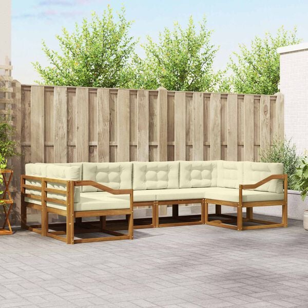 vidaXL &Sigma;&epsilon;&iota;&rho;ά &Kappa;&alpha;&nu;&alpha;&pi;έ &Epsilon;&xi;&omega;&tau;&epsilon;&rho;&iota;&kappa;&omicron;ύ &mu;&epsilon; &mu;&alpha;&xi;&iota;&lambda;ά&rho;&iota; 6 pcs &Phi;&upsilon;&sigma;&iota;&kappa;ό &kappa;&alpha;&iota; &Kappa;&rho;έ&mu;&alpha;