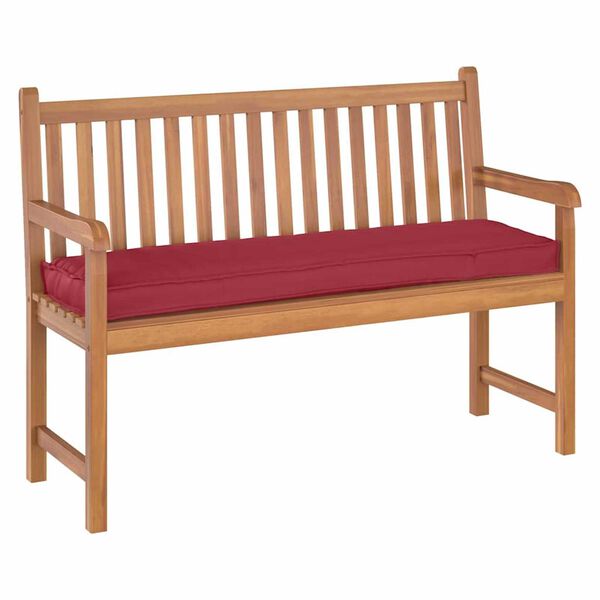 vidaXL Μαξιλάρι παλέτας για πάγκο Κόκκινο 140 x 40 x 8 εκ.