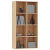 vidaXL Ραφιέρα/Βιβλιοθήκη Sonoma Δρυς 66x30x130 εκ. από Επεξ. Ξύλο