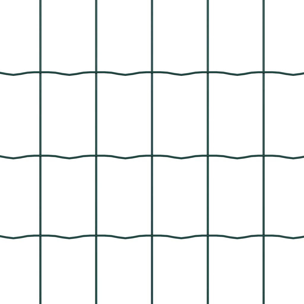 vidaXL Euro Fence με 7 πόλους 1x10 μ Γαλβανισμένος Χάλυβας Πράσινος