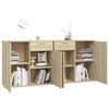 vidaXL Μπουφές Sonoma Δρυς 160 x 36 x 75 εκ. από Επεξ. Ξύλο