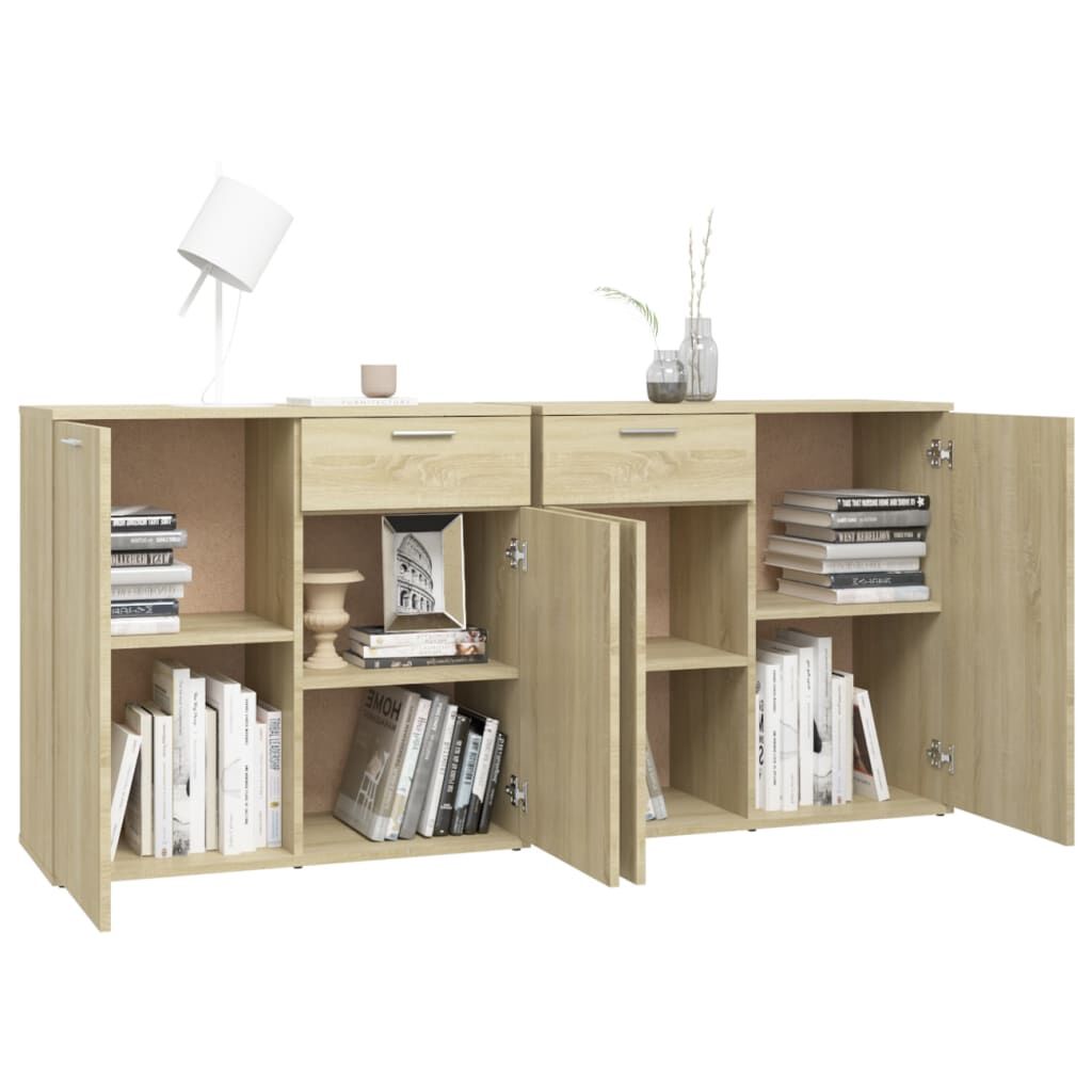 vidaXL Μπουφές Sonoma Δρυς 160 x 36 x 75 εκ. από Επεξ. Ξύλο