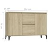 vidaXL Μπουφές Sonoma Δρυς 102 x 35 x 70 εκ. από Επεξεργασμένο Ξύλο