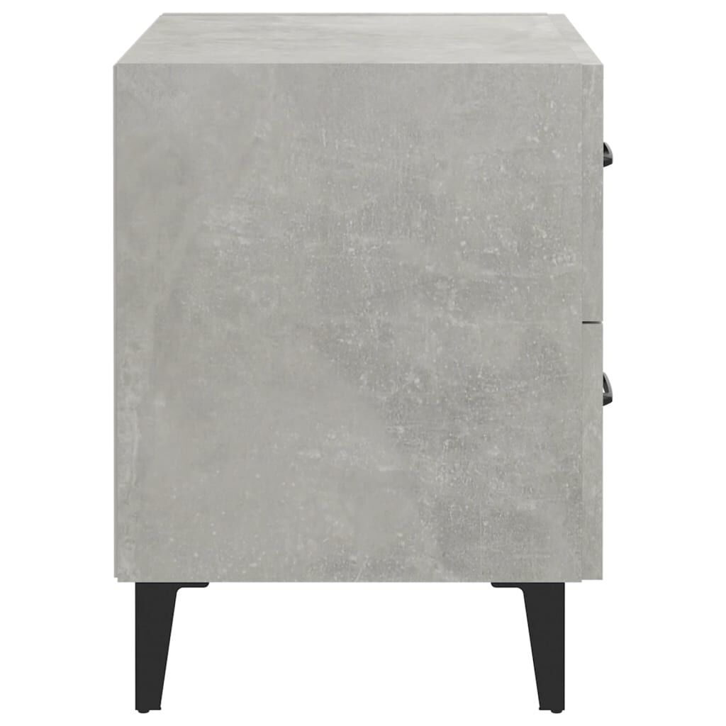 vidaXL Κομοδίνα 2 τεμ. Γκρι Σκυροδέματος 40 x 35 x 47,5 εκ.