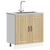vidaXL Ντουλάπι βάσης νεροχύτη "Lucca" Sonoma Oak Engineered Wood