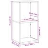 vidaXL Ράφι Καυσόξυλων Μαύρο 40x30x75 εκ. Χάλυβας ψυχρής έλασης