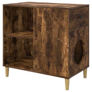 vidaXL &Sigma;&pi;ί&tau;&iota; &Gamma;ά&tau;&alpha;&sigmaf; &Kappa;&alpha;&pi;&nu;&iota;&sigma;&tau;ό &Delta;&rho;ύ&sigmaf; 72 x 42.5 x 70 &epsilon;&kappa;. &Epsilon;&pi;&epsilon;&xi;&epsilon;&rho;&gamma;&alpha;&sigma;&mu;έ&nu;&omicron; &xi;ύ&lambda;&omicron;