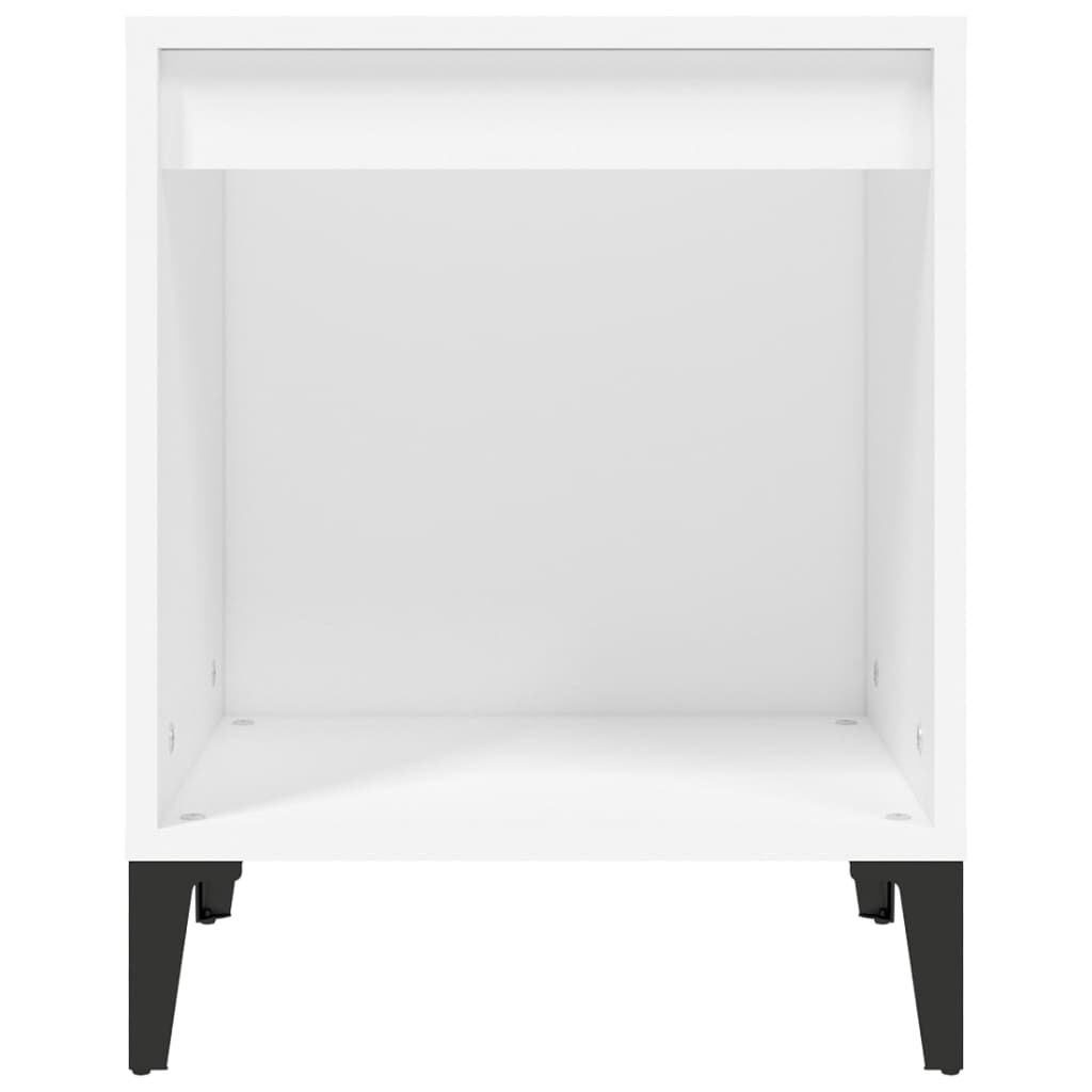 vidaXL Κομοδίνα 2 τεμ. Λευκά 40 x 35 x 50 εκ.