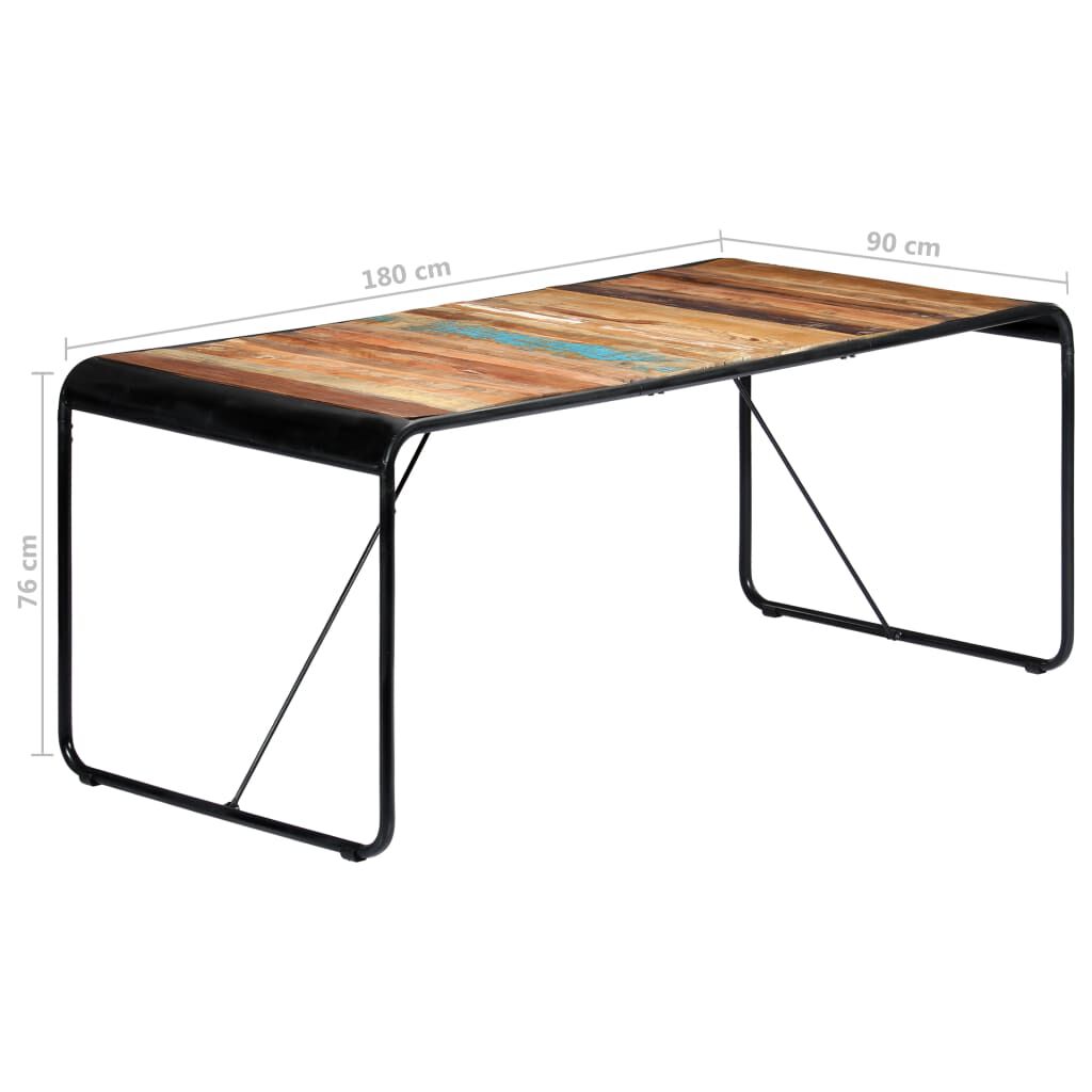 vidaXL Τραπεζαρία 180 x 90 x 76 εκ. από Μασίφ Ανακυκλωμένο Ξύλο
