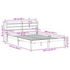 vidaXL Σκελετός Κρεβατιού Χωρίς Στρώμα 150x200 εκ Μασίφ Ξύλο Πεύκου