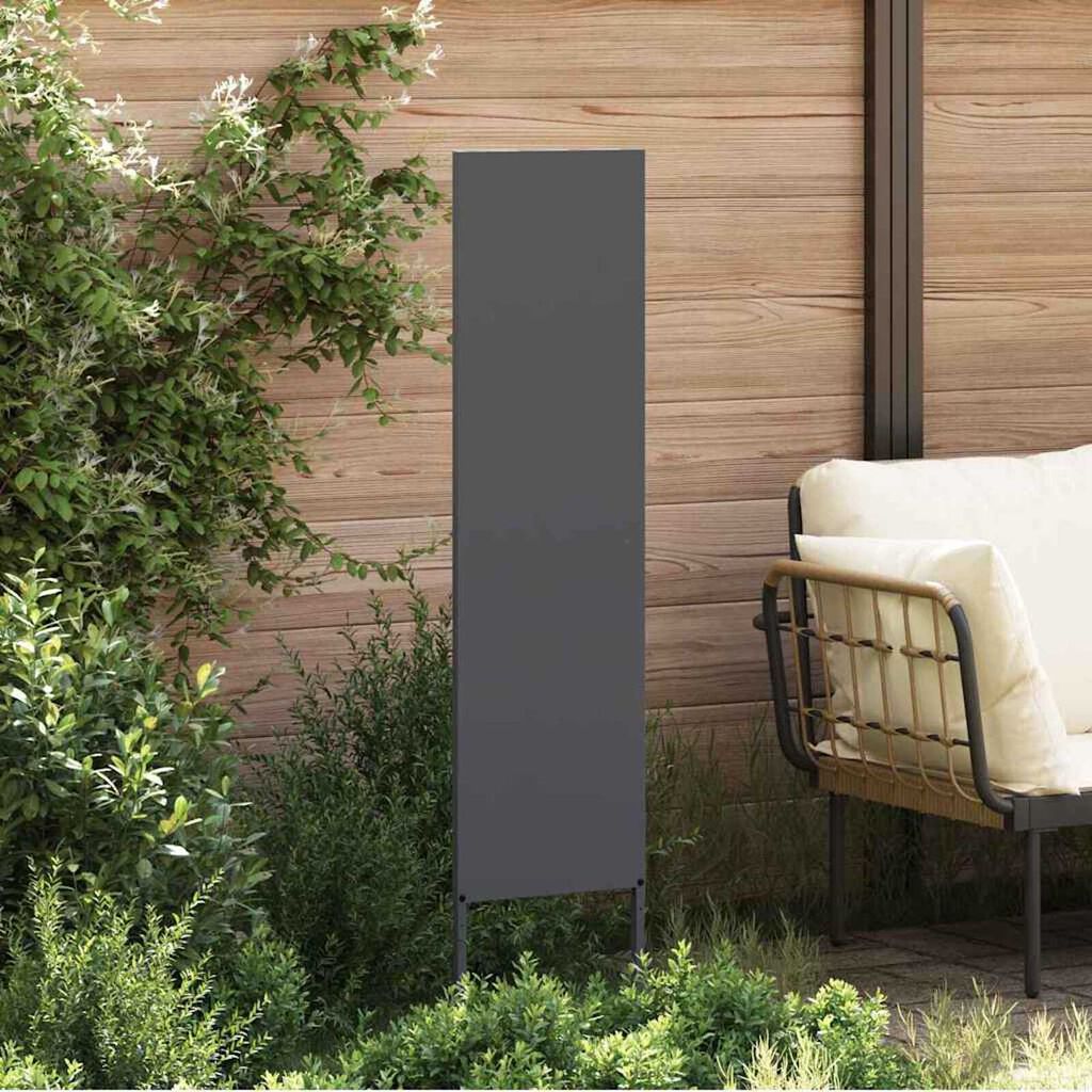 vidaXL Διακοσμητική Πλάκα Κήπου Άλλο Ανθρακί 32 x 140 εκ