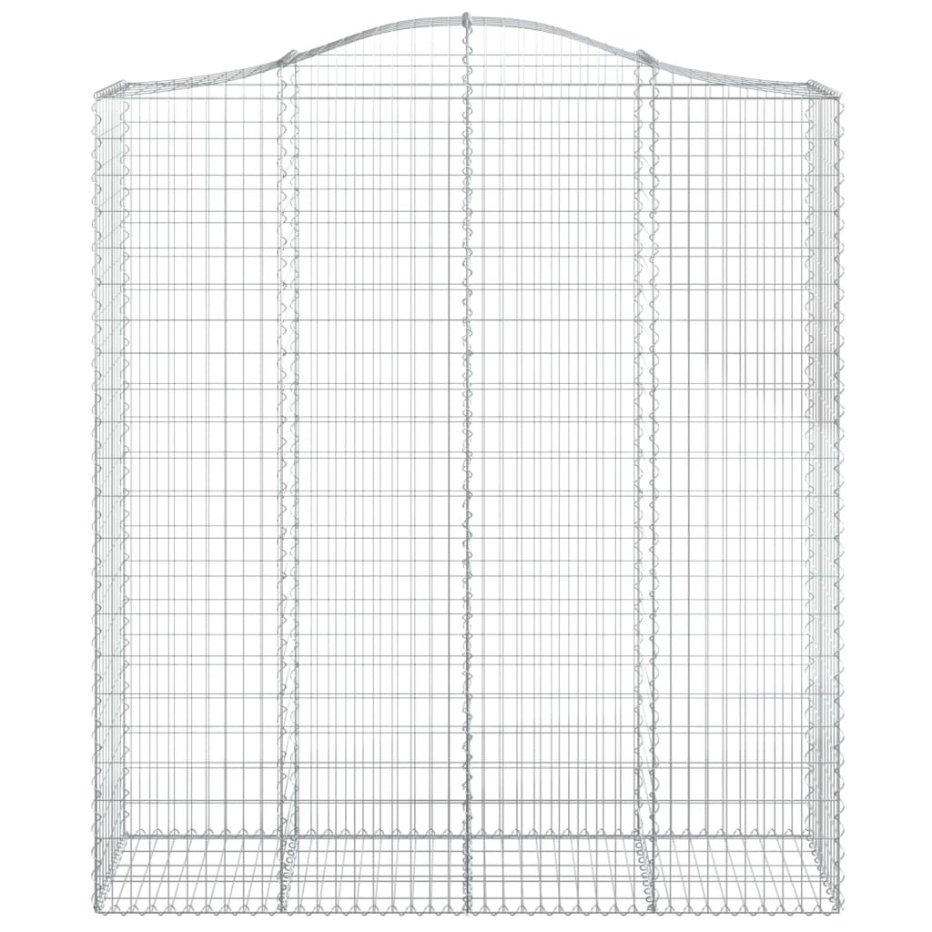 vidaXL Συρματοκιβώτια Τοξωτά 11 τεμ. 200x50x220/240 εκ. Γαλβαν. Ατσάλι