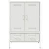 vidaXL Ντουλάπι Λευκό 68x39x101,5 εκ. από Χάλυβα