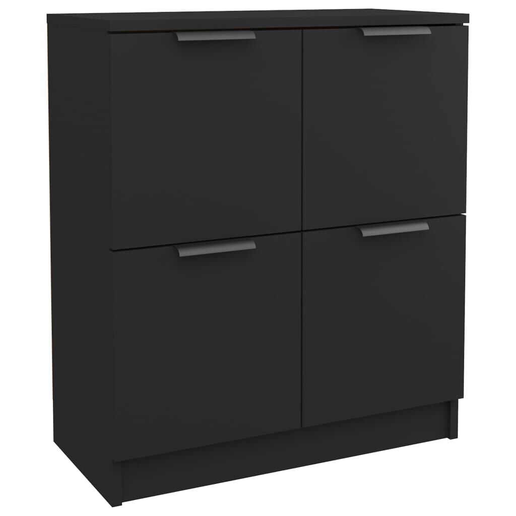 vidaXL Ντουλάπια 2 τεμ. Μαύρα 60x30x70 εκ. Επεξεργασμένο Ξύλο