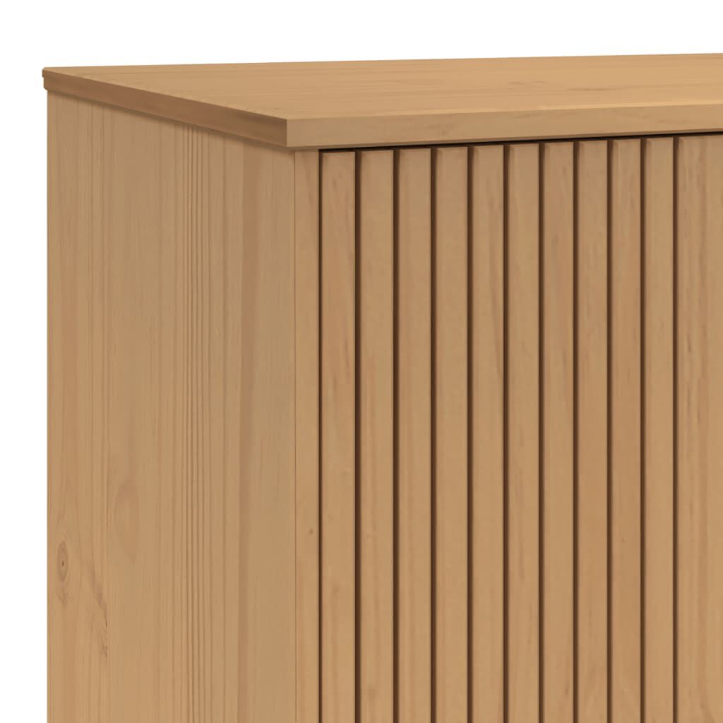 vidaXL Ντουλάπα OLDEN Καφέ 76,5 x 53 x 172 εκ. από Μασίφ Ξύλο Πεύκου
