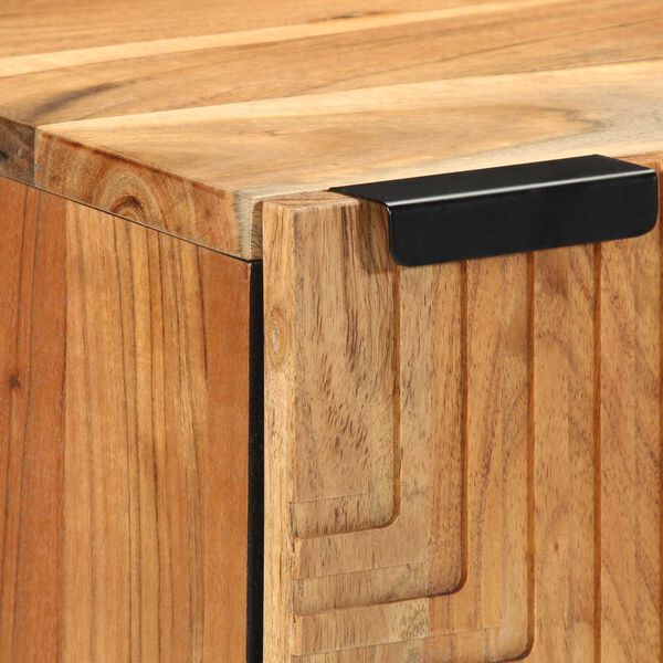 vidaXL Κρεμαστό Ντουλάπι Μπάνιου 38x33,5x48 εκ Μασίφ Ξύλο Ακακίας