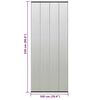 vidaXL Σήτα Πόρτας Κουρτίνα Μαύρη 100x220 εκ. από Πολυεστέρα
