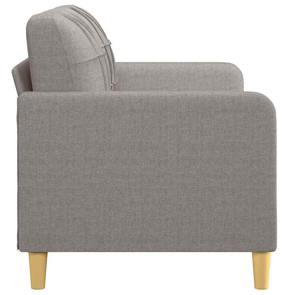vidaXL Καναπές Διθέσιος Taupe 140 εκ. Υφασμάτινος