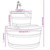vidaXL Σιντριβάνι με Αντλία 44,5 x 44,5 x 58 εκ. από Μασίφ Ξύλο Ελάτης