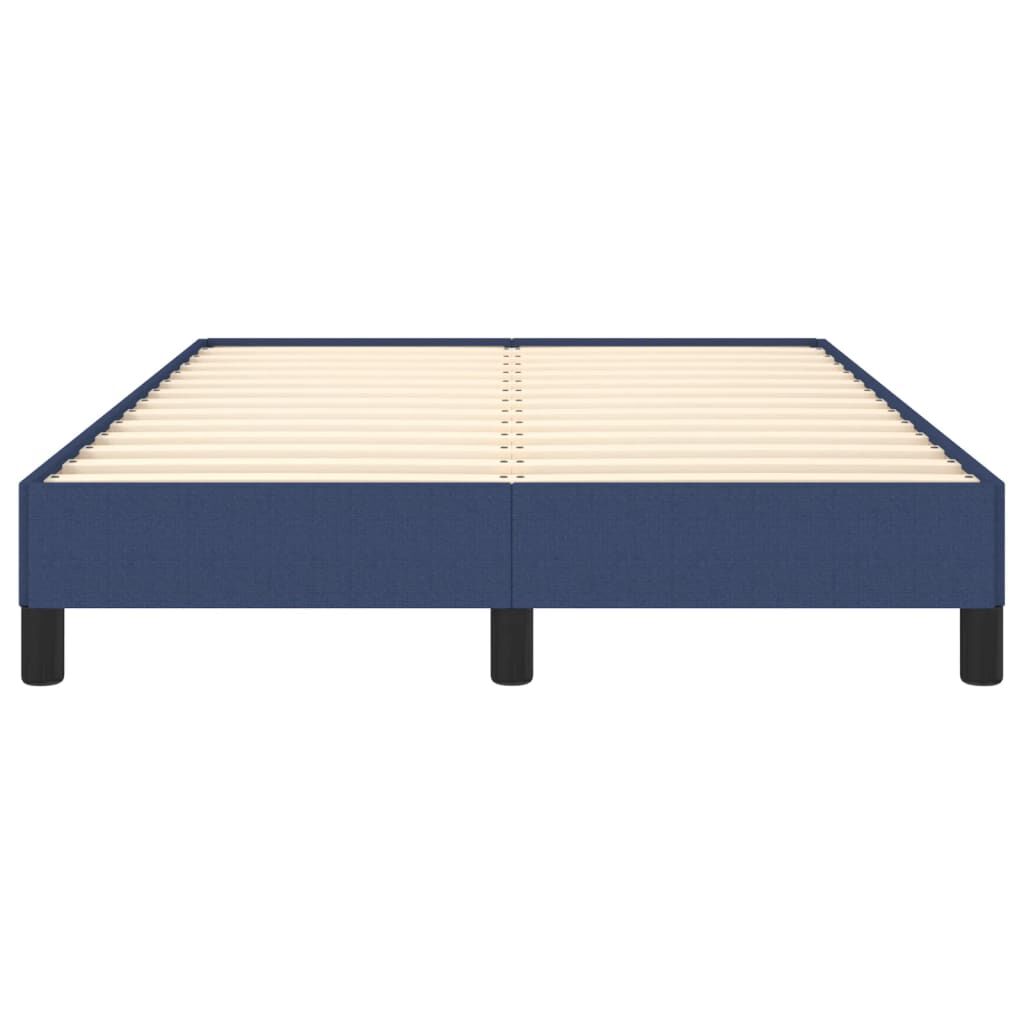 vidaXL Πλαίσιο κρεβατιού χωρίς στρώμα μπλε 120x200cm ύφασμα