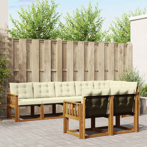 vidaXL &Sigma;&epsilon;&iota;&rho;ά &Kappa;&alpha;&nu;&alpha;&pi;έ &Epsilon;&xi;&omega;&tau;&epsilon;&rho;&iota;&kappa;&omicron;ύ &mu;&epsilon; &mu;&alpha;&xi;&iota;&lambda;ά&rho;&iota; 8 pcs &Phi;&upsilon;&sigma;&iota;&kappa;ό &kappa;&alpha;&iota; &Kappa;&rho;έ&mu;&alpha;