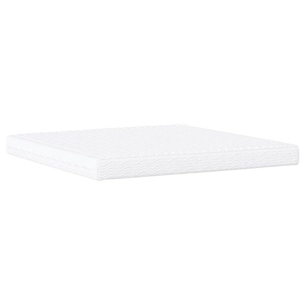 vidaXL Κρεβάτι με Στρώμα Ροζ 200x200 εκ. Βελούδινο