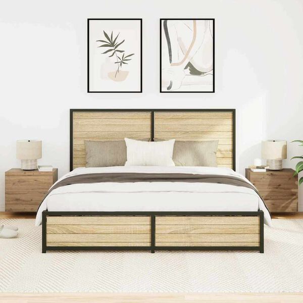 vidaXL &Kappa;&omicron;&mu;&omicron;&delta;ί&nu;&omicron; 2 pcs Artisan Oak 50 x 39 x 41 &epsilon;&kappa;. &Epsilon;&pi;&epsilon;&xi;&epsilon;&rho;&gamma;&alpha;&sigma;&mu;έ&nu;&omicron; &xi;ύ&lambda;&omicron;