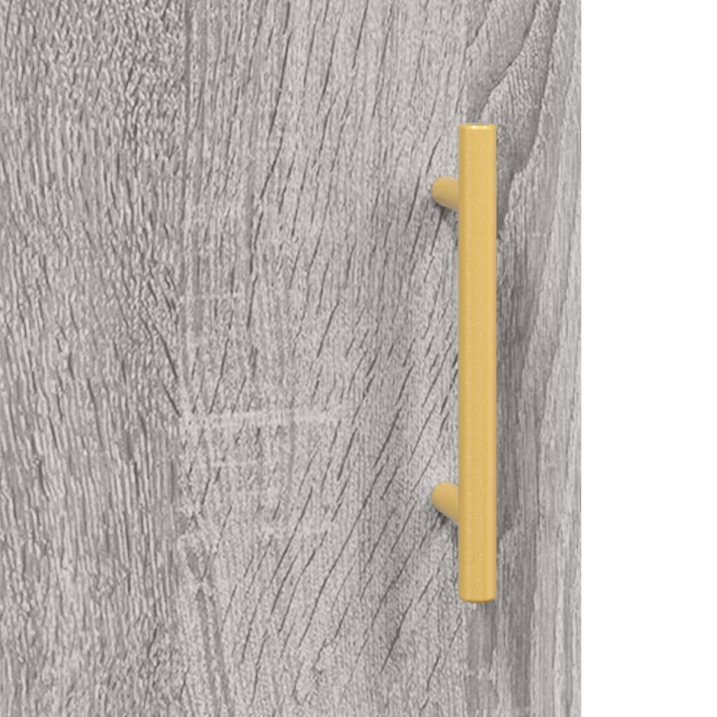 vidaXL Ντουλάπι Γκρι Sonoma 69,5 x 34 x 180 εκ. Επεξεργασμένο Ξύλο