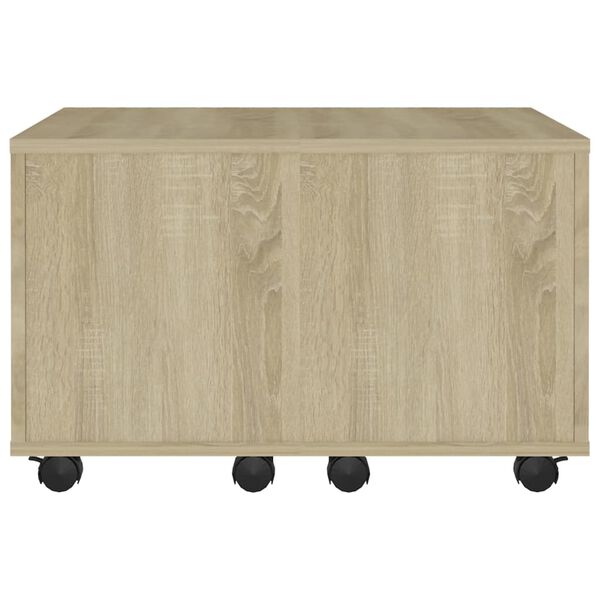 vidaXL Τραπεζάκι Σαλονιού Sonoma Δρυς 60 x 60 x 38 εκ. από Επεξ. Ξύλο
