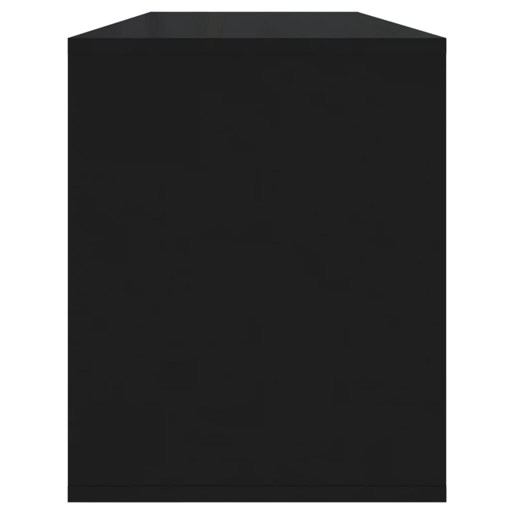 vidaXL Έπιπλο Τηλεόρασης Μαύρο 130 x 35 x 50 εκ. από Μοριοσανίδα