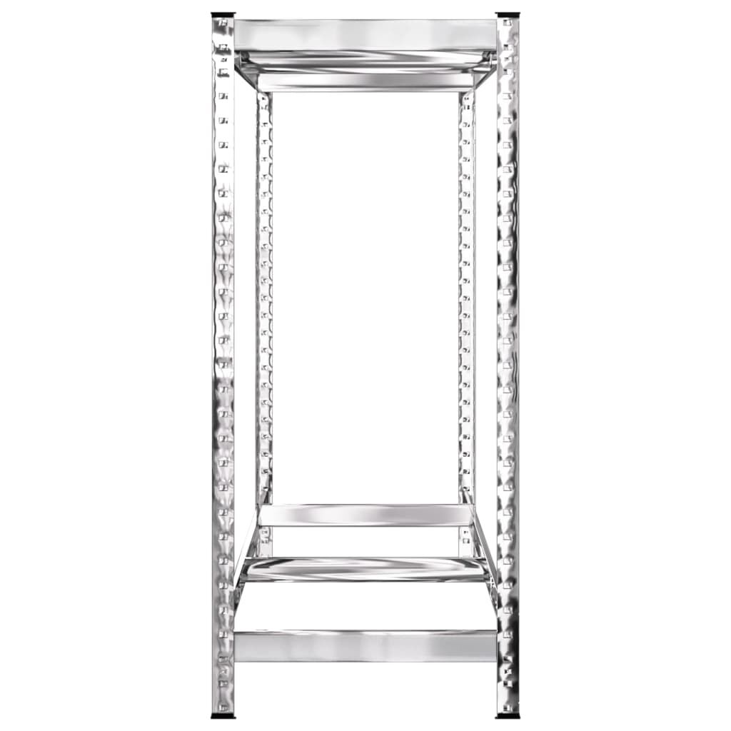 vidaXL Ραφιέρα Ελαστικών 2 Επιπέδων Ασημί 110 x 40 x 110 εκ. Ατσάλι
